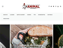 Tablet Screenshot of animalgourmet.com